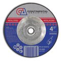 Continental Abrasives 4-1/2" x 1/8" x 5/8-11" Signature T27 Depressed Center Cutting and Grinding and Notching Wheel A6-10451172